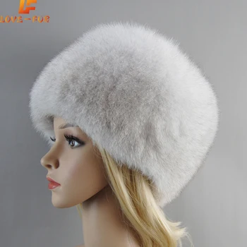 2023 Natūralaus Lapės Kailio Moterų Žiemą Šiltas Bombonešis Skrybėlę Purus Populiarus Beanies Rusijos Stiliaus Moteris Apvalus Dangtelis Mados Tikro Kailio Kepurės