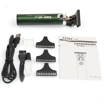 Elektros Belaidžius Plaukų Žoliapjovės Vyrų USB Įkrovimo Baldheaded Plaukų Pjovimo Mašina, Plaukų Clipper Skustuvas Žoliapjovės Razor Kirpykla