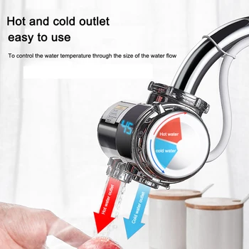 Elektrinis karšto vandens maišytuvas momentinis šildytuvas greitai-šilumos virtuvė be montavimo vandens šildytuvas