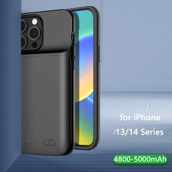 5000mAh Baterijos Kroviklis Atveju Greito Įkrovimo iPhone 14 13 12 Pro Max 14 13 Pro Power Bank Baterija Padengti Išorės Baterija
