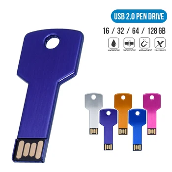Logotipą USB Rakto formos Pendrive Metalo Memory Stick 4GB 8GB 16GB 32GB 64GB Usb Flash Drive, pen drive usb disko pen ratai dovanos