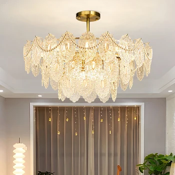 Modernaus stiliaus krištolo sietynas Kambarį LED Kristalų Lempos, Miegamojo, valgomojo kambario apšvietimo Šviesa, Namų dekoro lubų šviestuvai