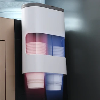 Vienkartinio puodelio laikiklis automatinis taurės atsižvelgiant prietaiso popieriaus puodelio laikiklis prie sienos tvirtinamas buitiniai vandens dozatorius
