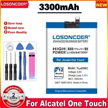 LOSONCOER TLp020EC 3300mAh Baterija Alcatel One Touch POP-UP OT6044 6044 6044D TLp020EC Mobiliojo Telefono Baterijas +Greitas Atvykti