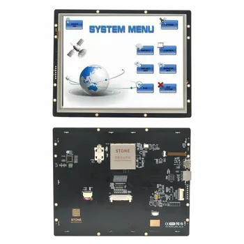 10.4 colių TFT LCD Modulis su UART UOSTAS, kuris gali būti kontroliuojamas BET MCU per Paprasta Galinga Komanda Nustatyti.
