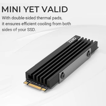 M. 2 SSD Heatsink Tarpiklis Aliuminio Lydinio Kietojo Disko Aušintuvas su Šilumos Trinkelėmis M. 2 SSD Aušinimo Šilumos Kriaukle už NVME M. 2280 2 SSD