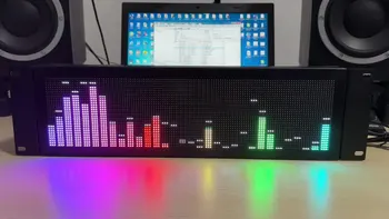 AS1000 Profesinės Full RGB Jutiklis Ritmą Rack Mount Muzikos Spektro Ekranas Analizatorius Stereo Garso Stebėti 3U Kabinetas