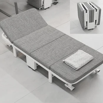 Namų ūkio reguliuojamas pagalvėlės sofa-lova 190x90x30cm office pietūs lova, ligoninės remti šeimos mobiliojo ratinių pietūs lova