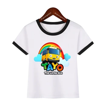 Nauja Vaikų Drabužių Marškinėlius Juokinga Priekaištauti Ir Mažai Draugų Autobusų Animacinių filmų Print T-Marškinėliai Berniukams, Mielas Vaikams Vasarą mergaičių t shirts